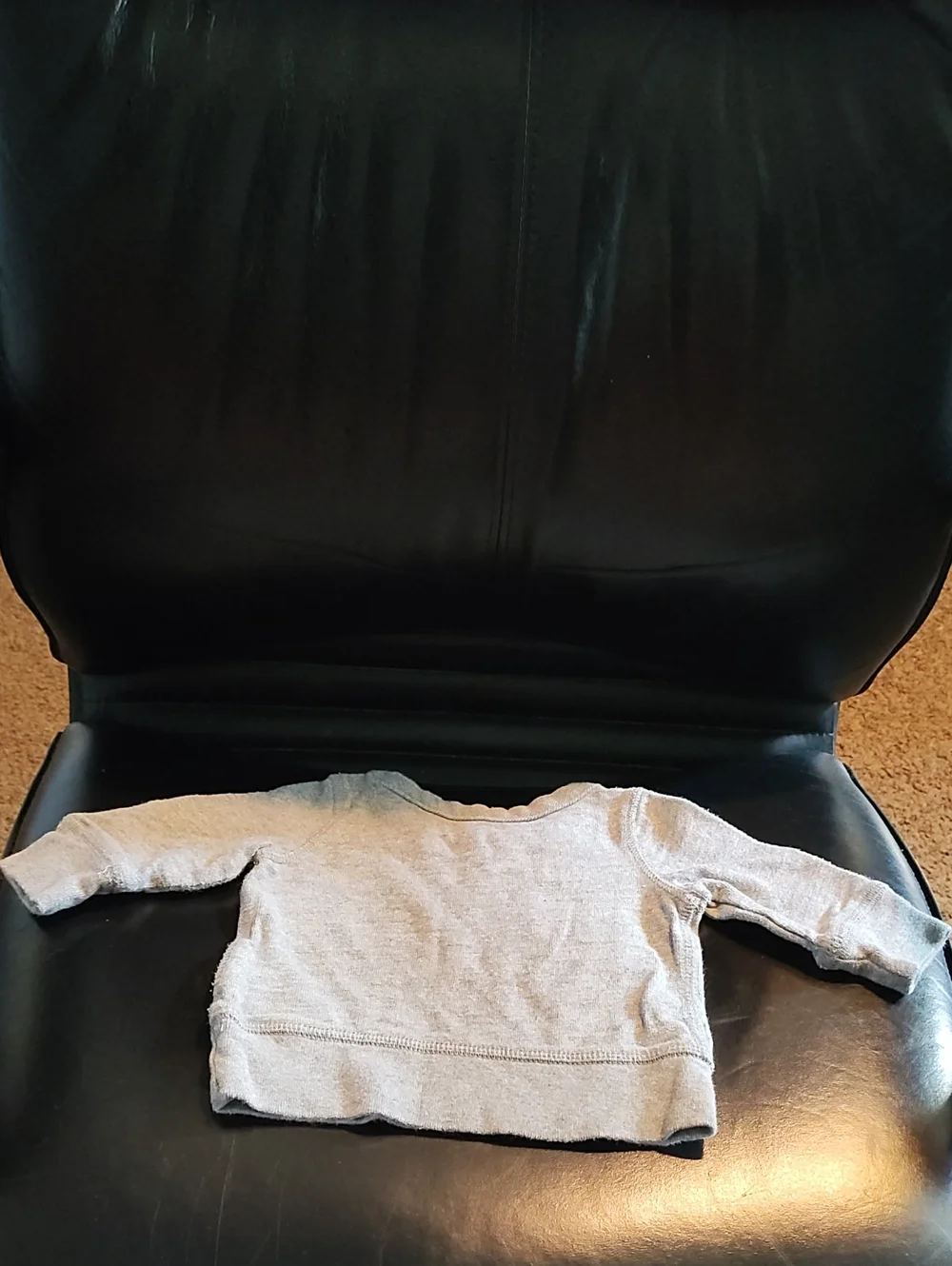 Baby GAP Light Gray Sweatshirt with White 'HOP' Appliqué 3-6 Months